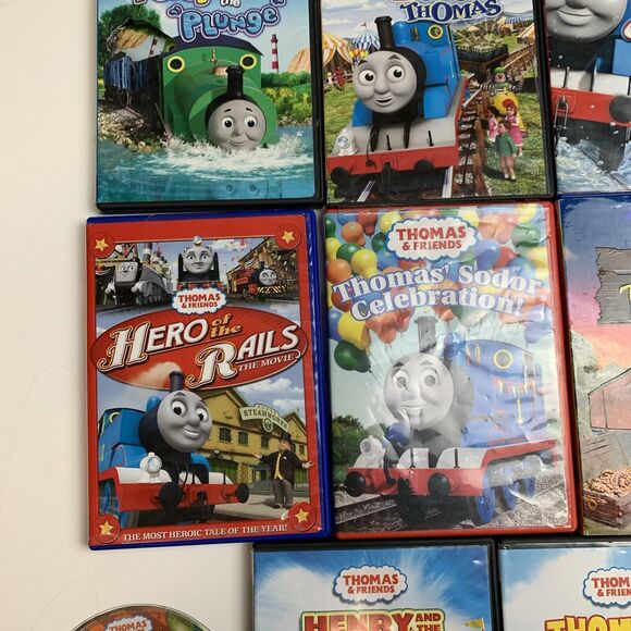 Thomas & Friends Train Lot of 10 DVDs Thomas and Friends Movie Holiday Christmas - Picture 3 of 7